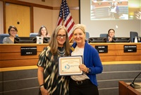 NataionScapes staff with Mayor Wendi Strom