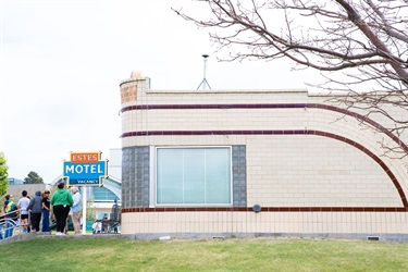 Exterior of ethel's beauty shop