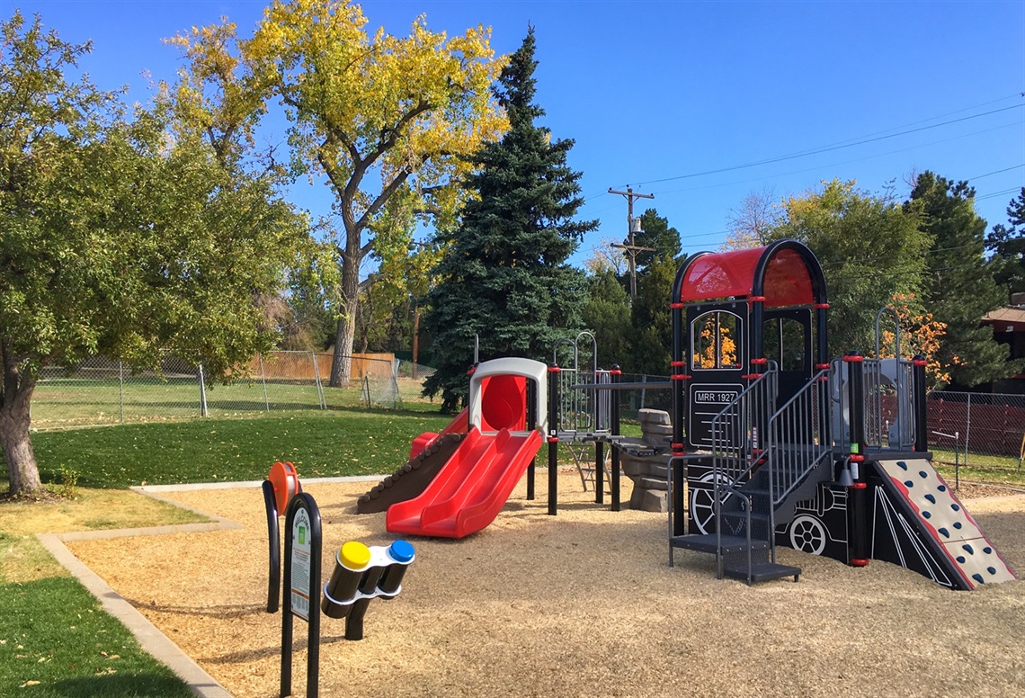 Idlewild playground with slide.