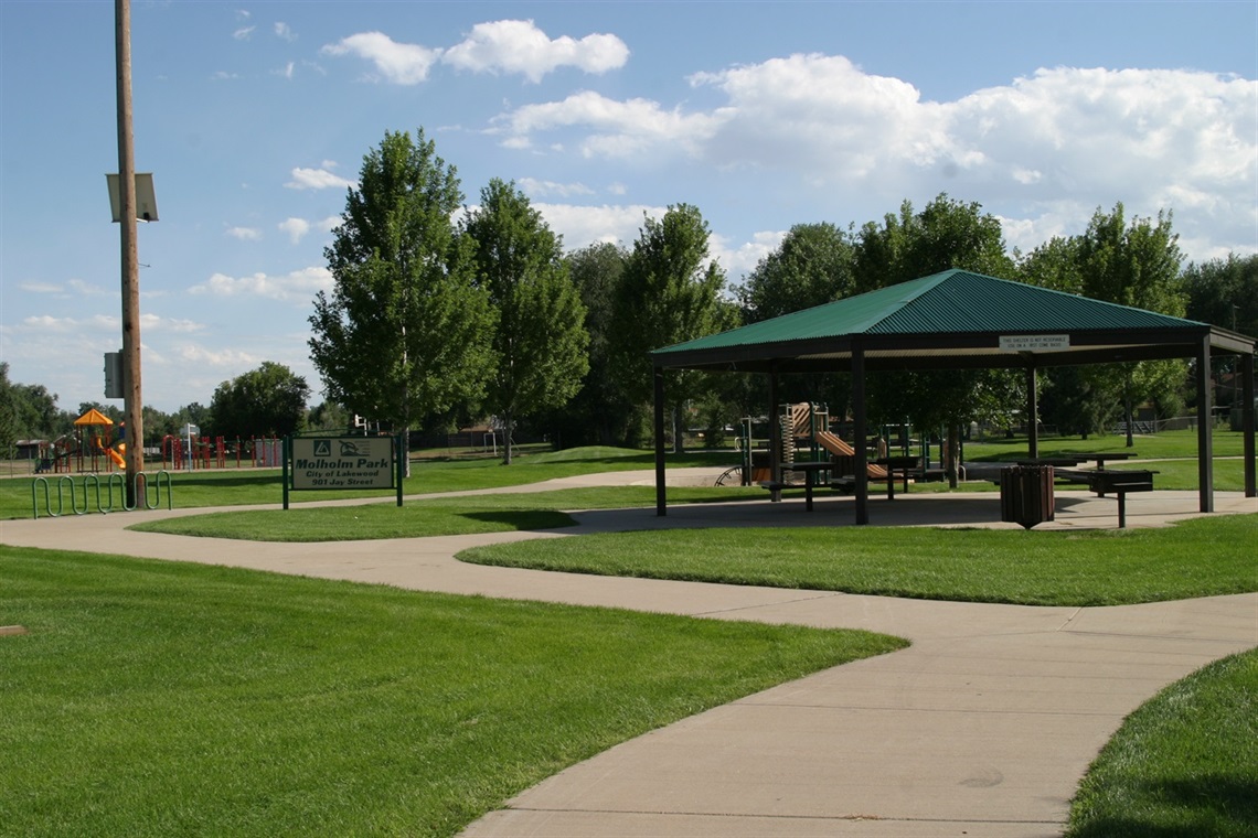 Molholm Park with shelter and playground