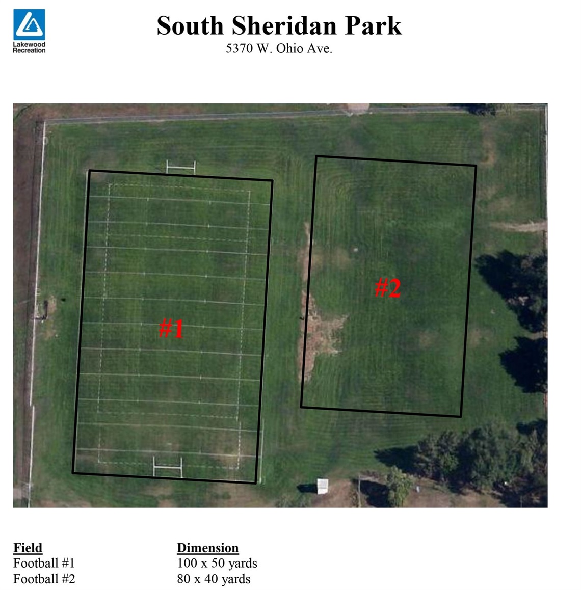 South Sheridan Field map