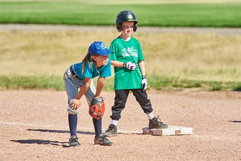Two baseball participants
