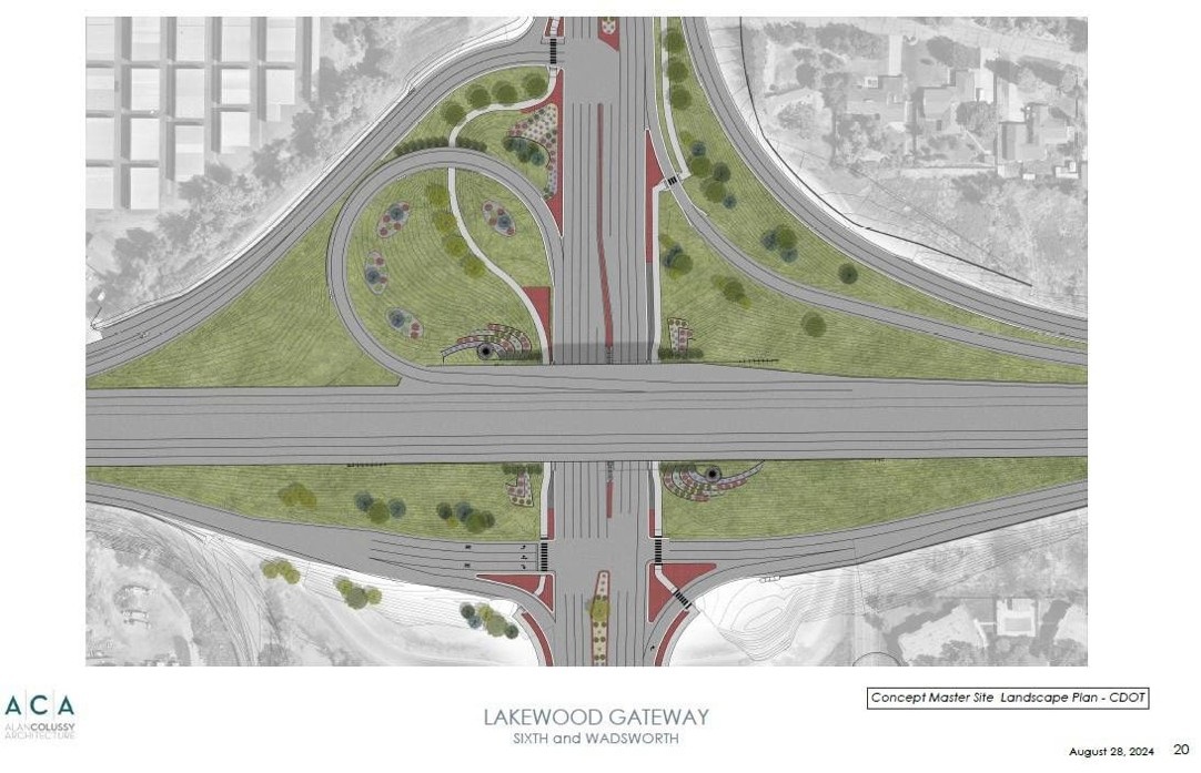 Rendering of US 6 and Wadsworth interchange