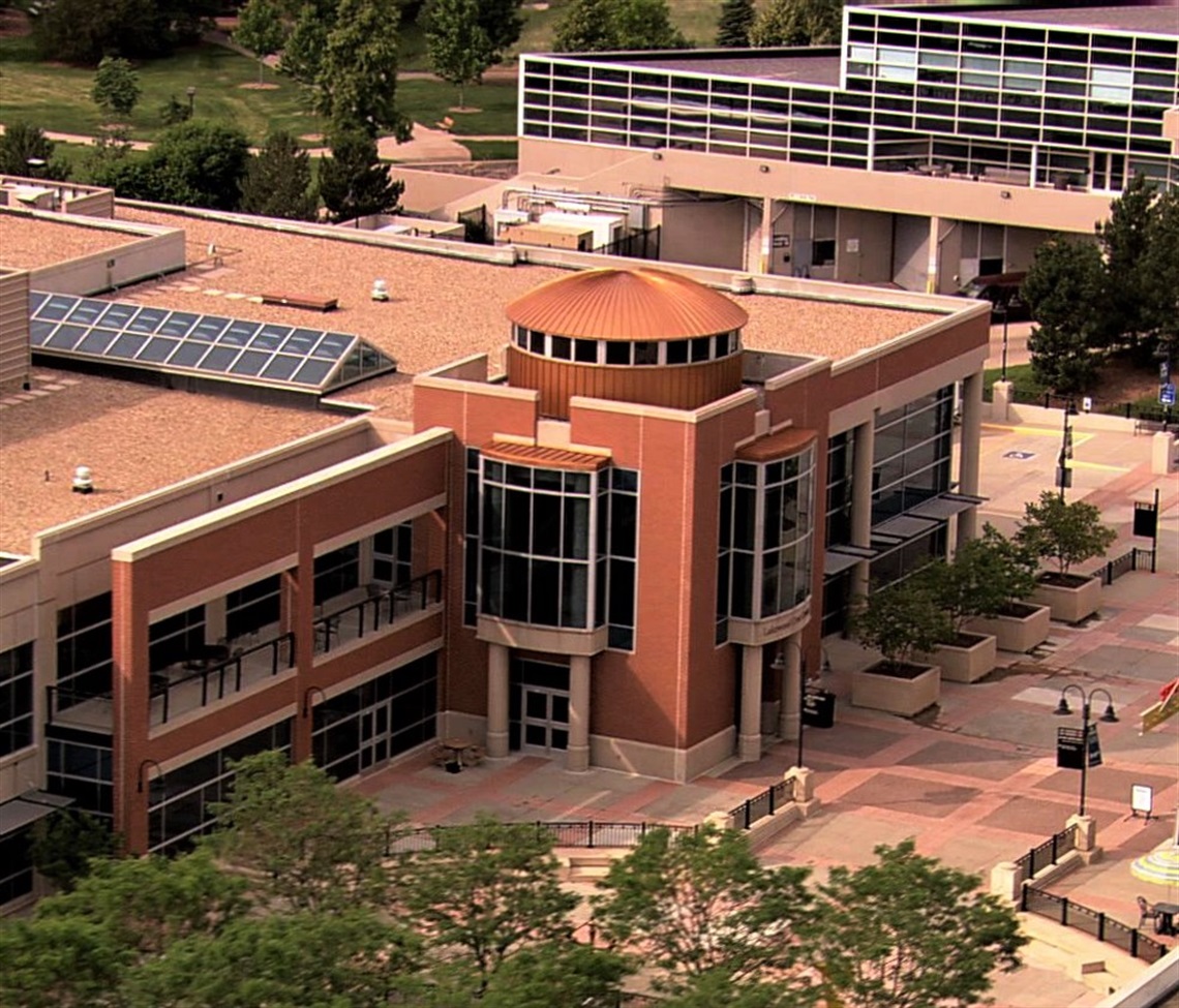 View of Civic Center from high angle.