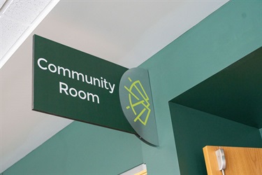 Community Room Sign