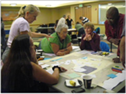 Group activity during a Citizens Planning Academy class.