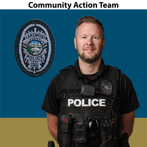 Community Action Team Uniform - Black shirt with Police written in white