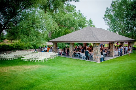 Fox Hollow pavilion wedding reception